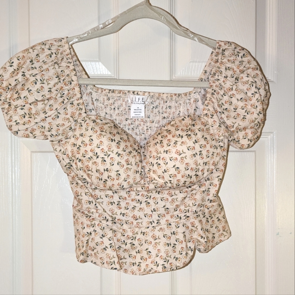 LIFE cottagecore croptop